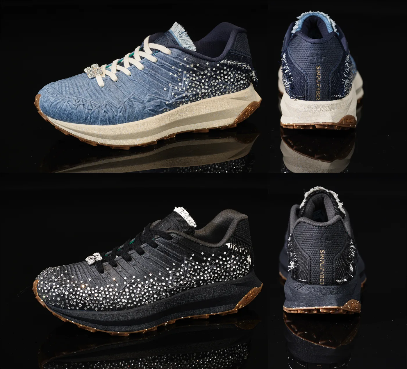 Crystal detailing on the Moon Shoe